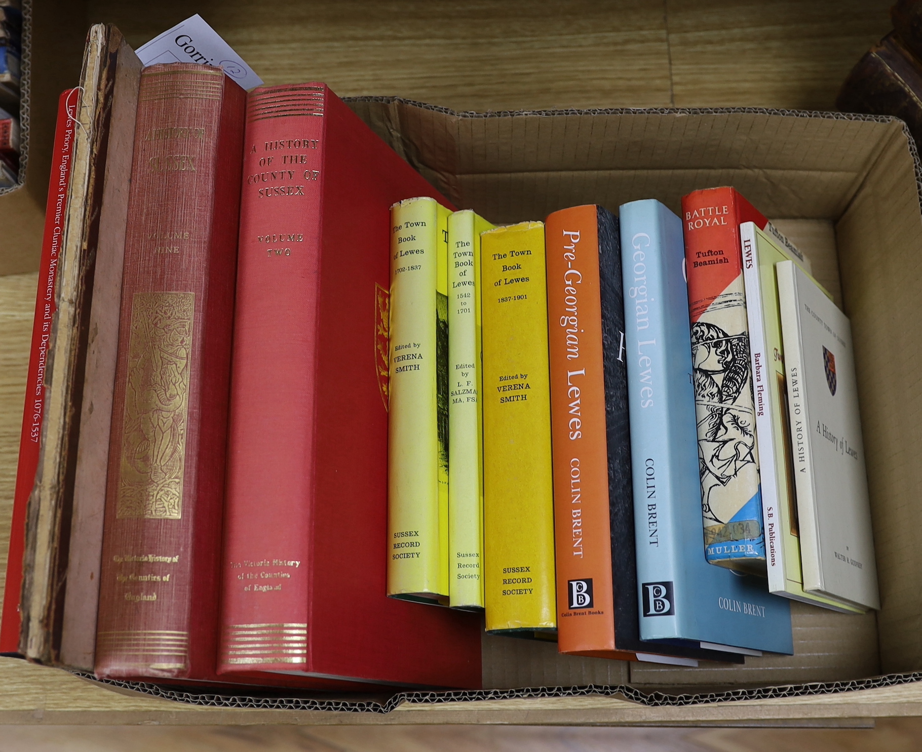 LEWES AND SUSSEX - Mayhew, Graham - The Monks of St. Pancras, 4to, signed, cloth in unclipped d/j, Lewes History Press, 2014; Mantell, Gideon - A Narrative of their Most Gracious Majesties William IV. and Queen Adelaide,